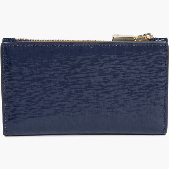 Kate Spade Dottie Bloom Flower Applique Small Slim Bifold Wallet NWT - Picture 2 of 5